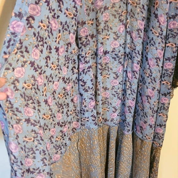 Umgee long boho duster kimono flowy style bell sleeve cardigan size Medium - Picture 9 of 16